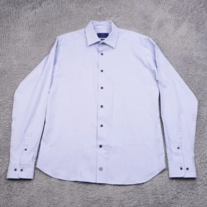 David Donahue Oberhemd Herren 16,5 36/37 Slim Fit Blau Gewebt 100% Baumwolle - Bild 1 von 19