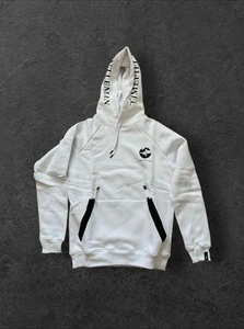 The Timepiece Gentleman Pullover Felpa con Cappuccio Bianco Taglia L  - Foto 1 di 8