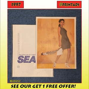 1997 Sears 2 Page Print Ad + Unused Store Bag - See More In Our Store! - Picture 1 of 5