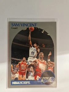 1990-91 NBA Hoops Sam Vincent 223 Michael Jordan Shadow Card Wearing #12 Orlando - Bild 1 von 2
