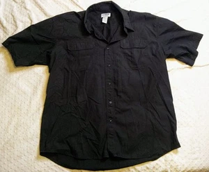 Camisa táctica de campo LA Police Gear manga corta abotonada para hombre XL negra - Imagen 1 de 8