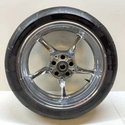 03-09 YAMAHA YZF R6 OEM RUEDA TRASERA LLANTA CON NEUMÁTICO Foto 1 de 4