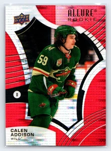 2021-22 Upper Deck Allure Red Rainbow Rookie RC Calen Addison #133 - Picture 1 of 2