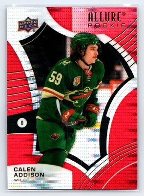 2021-22 Upper Deck Allure Red Rainbow Rookie RC Calen Addison #133 - Image 1 of 2