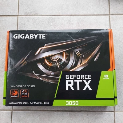 Gigabyte GeForce RTX 3050 Windforce OC 6GB GDDR6 Graphics Card - Image 1 of 4