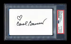 CAROL BURNETT FIRMATO MINT CUT PSA/DNA AUTOGRAFATO ANNIE COMEDIAN - Foto 1 di 1