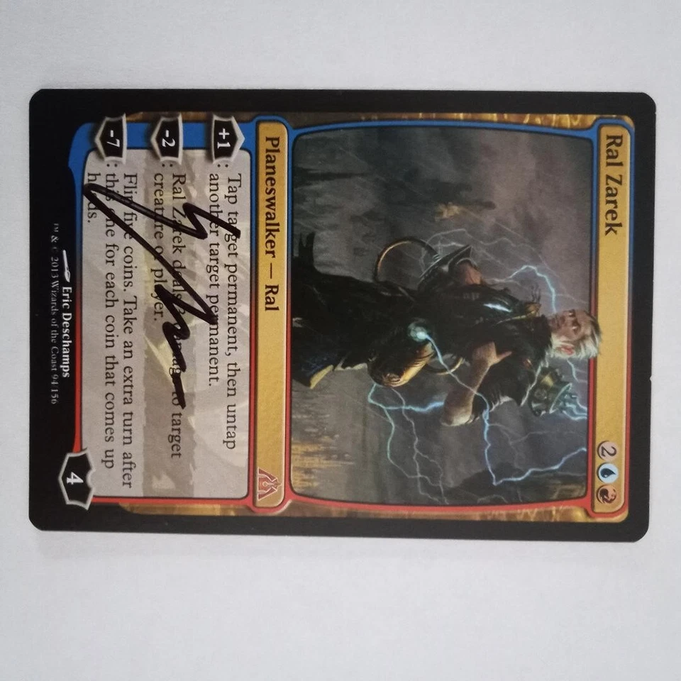 Magic The Gathering - 1x Signed Ral Zarek (mtg) Dragon's Maze - Image 1 of 1