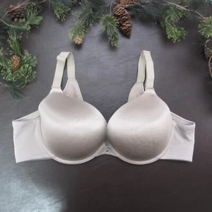 Cacique Bra Size 42C Silver Padded Underwire Adjustable Clasp Back - Picture 1 of 11