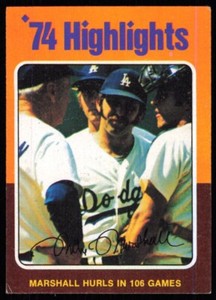 1975 Topps Mike G. Marshall Los Angeles Dodgers #6