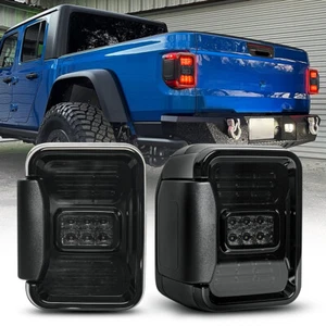 Pair Smoked LED Tail Lights Signal Reverse Lamp For Jeep Gladiator JT 2020-2024 - Bild 1 von 17