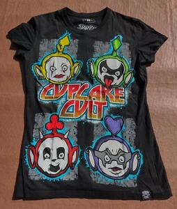 Kiss Teletubbies Cupcake Cult Tee Rare Ladies Med - Picture 1 of 3