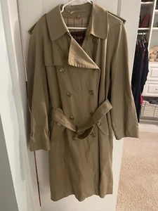 Chaps By Ralph Lauren Beige Long Trench RainCoat Men’s 42R - Picture 1 of 13