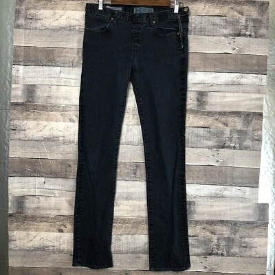 Papel Denim & Cloth 33251 Clavija de tiro bajo Cremallera lateral Talla 30 Lavado oscuro Foto 1 de 4