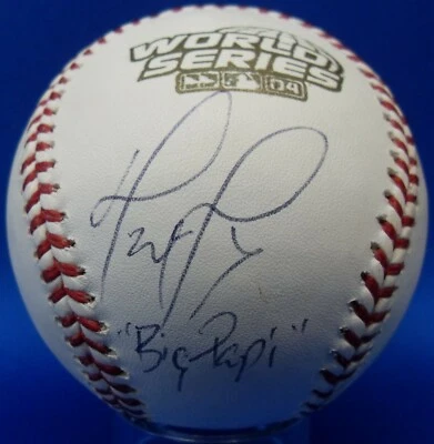 JSA David Ortiz Autographed Signed INSCR MLB 2004 World Series Baseball DBB 621 - Image 1 of 4