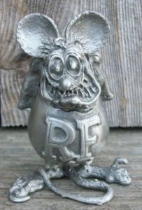 Ed Big Daddy Roth Rat Fink Pewter Figure Statue Figurine Monster Hot Rod 2 1/2" - Picture 1 of 6