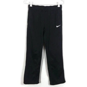 Nike Dri-fit youth Therma Training Pants Sweatpants Pockets Black Size L (26") - Picture 1 of 9