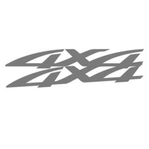 4x4 SIDE OF TUB DECAL SET : FIFTH-GEN MAZDA BRAVO (1998-2006) (SILVER) - Picture 1 of 2