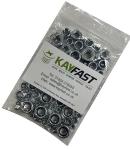 NYLOC NUTS 200g OF 'MIXED IN THE PACK' A2 STAINLESS STEEL M3 M4 M5 M6 M8 M10 - Picture 1 of 1