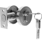  Door Lock Zinc Alloy Black Keys Front Handles Dead Bolt Locks for Doors inside