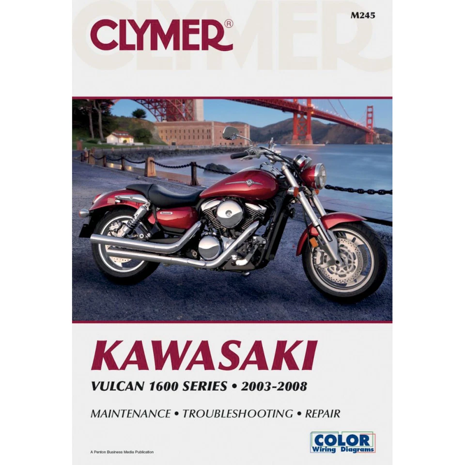 Libro físico CLYMER para Kawasaki Vulcan serie 1600 (2003-2008) | M245 Foto 1 de 1