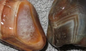 Lake Superior Agate Rough/Raw x2 Agates 2 oztw U29 - Picture 1 of 6