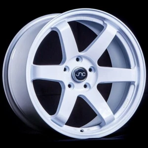 SET(4) JNC WHEELS STAGGERED JNC014 19x9.5/10.5 5x114.3 25 WHITE - Picture 1 of 1