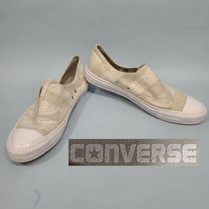 Converse All Star Sample Beige Slip On Shoes Sneakers Women's Size 9 - Picture 1 of 11
