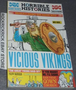HORRIBLE HISTORIES VICIOUS VIKINGS BOOK BY TERRY DEARY BRAND NEW - Picture 1 of 2