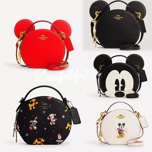 NWT Coach CM194 CM840 CM856 CM846 Disney X Coach Mickey Mouse Ear Bag & Canteen - Picture 1 of 72