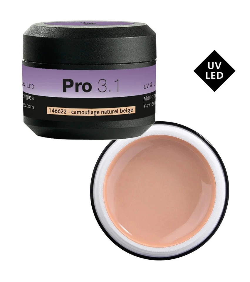Gel monofase per unghie Peggy Sage Pro 3.1 Camouflage Natural Beige 15g 146622 - Immagine 1 di 1
