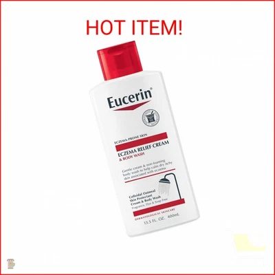 Eucerin Crema Alivio del Eczema Jabón Corporal, Jabón Corporal Eczema con Avena Coloidal,  Foto 1 de 2