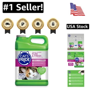 Pure & Fresh Cat Litter - Up to 10 Days Odor Control, 10 lb for Multi-Cat Homes - Picture 1 of 11