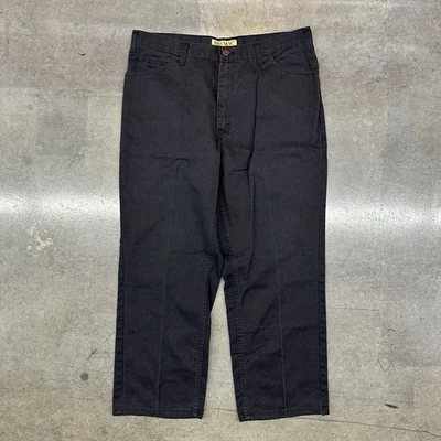 "Pantalones de mezclilla negros Big Mac vintage ropa de trabajo para hombre pierna recta 36 X 28"""  Foto 1 de 4