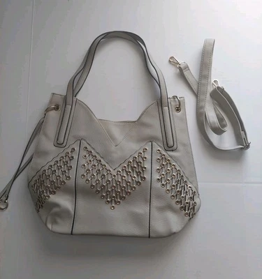 ENVY Bolso de Hombro Bolso de Mano 14"x16" Cuero Sintético Tostado Cierre con Cremallera Correa Cartera Foto 1 de 4