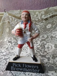 CARLTON WARE Pick Flowers Brewmaster Ceramic Figurine Hand Painted - Picture 1 of 8