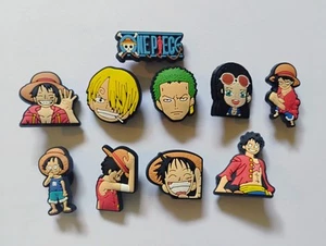 Lot of 10 One Piece Anime Jibbitz Shoe Charms Decorations for Crocs (A) New - Picture 1 of 1