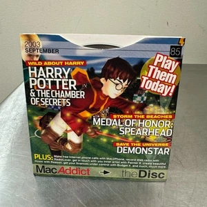 September 2003 Mac Addict Magazine CD Macintosh Game Demo Harry Potter Chamber - Afbeelding 1 van 4