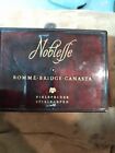 Vintage Noblesse Playing Cards   Plastic 2-Deck with Case  Bridge Canasta Romme