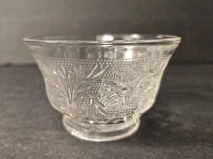 Vintage Anchor Hocking Sandwich Clear Glass Custard Cup, 3 5/8W x 2 3/8H - Picture 1 of 5