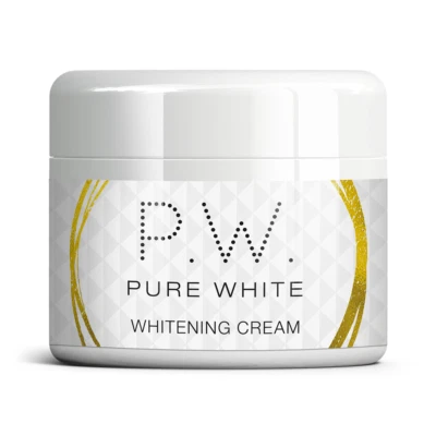 PURE WHITE FACE WHITENING CREAM SAFE FOR DAILY USE ON DELICATE SKIN TONES FACE - Image 1 of 2