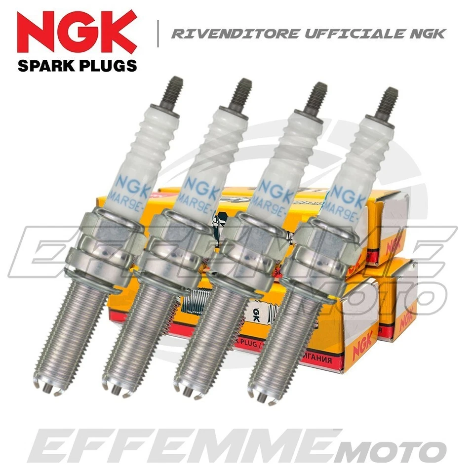 Kit 4 Candele per YAMAHA YZF R1 e R1M 2015 2016 2017 2018 2019 2020 NGK LMAR9E-J - Immagine 1 di 1