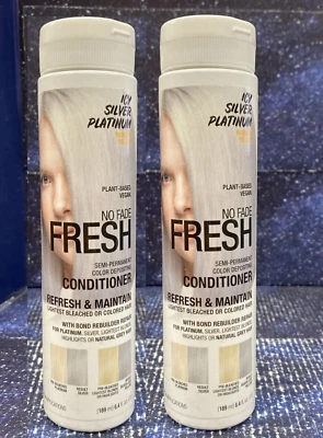 2 X No Fade - Fresh Icy Silver Platinum Hair Color Depositing Conditioner 6.4 fl - Image 1 of 4