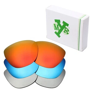 Lentes de repuesto polarizadas hdhut para pieles de rana Oakley rojas/azules/plateadas - Imagen 1 de 11