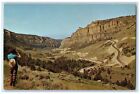 c1950's Ten Sleep Canyon Road Cliffs Big Horn Mountain Of Wyoming WY Postcard