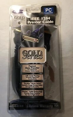 Belkin Gold Series IEEE 1284 Printer Cable DB25 Male/Cent.36 Male, 6ft [A52] - Image 1 of 4