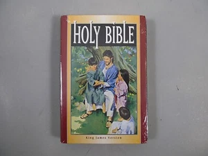 Holy Bible KJV Children's Presentation Edition Holman Blue Imitation Leather New - Picture 1 of 6