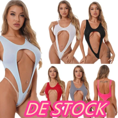 DE·Damen Stringbody Sexy Transparent Bikini Badeanzug Urlaub Dessous Reizwäsche - Bild 1 von 4