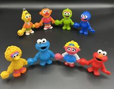 Vintage 1994 Jim Henson Sesame Street Lot Of 8 Connect And Count Childrens Toys