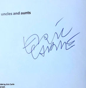 SIGNED Eric Carle 1994 MY APRON: A STORY FROM MY CHILDHOOD 1st Edit 1st Printing - Picture 1 of 6