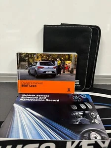 SEAT LEON MK3.5 OWNERS PACK / HANDBOOK / MANUAL + WALLET 2017~2020 (2018)!! - Picture 1 of 7